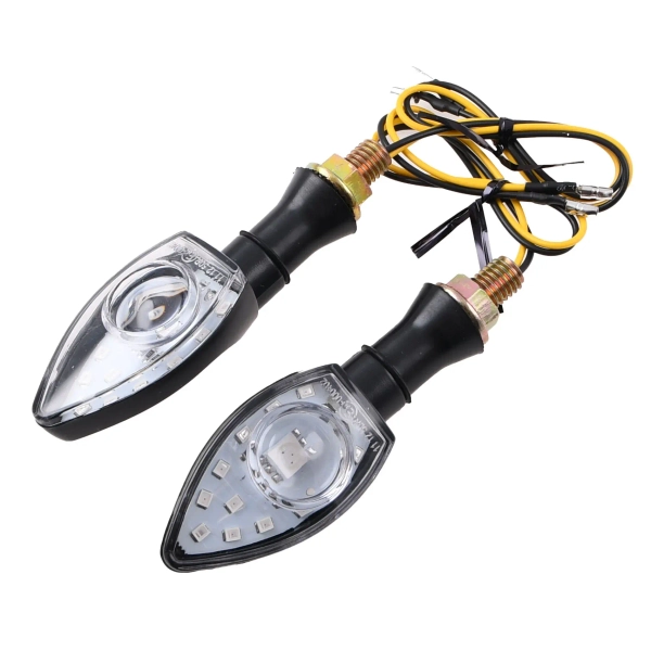 Kierunkowskazy Led mini strzałki czarne V27 homologacja E11 Racing Force