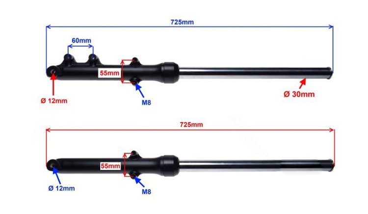 Zawieszenie amortyzatory przód przednie junak 901