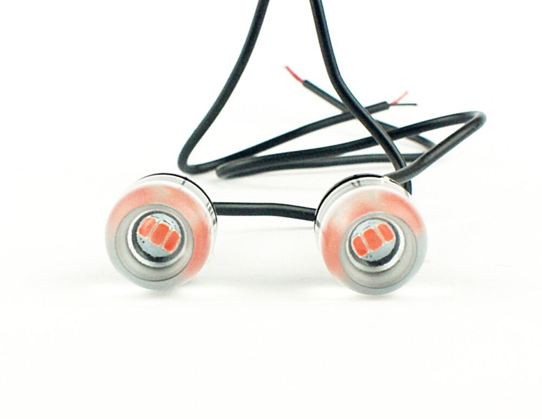 Śruby tablicy rejestracyjnej świecące pomarańczowe 2 sztuki