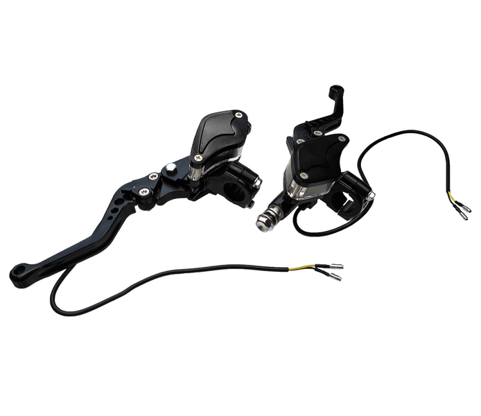 Pompa hamulca przód + tył z dźwigniami uniwersalna czarna quad atv cross