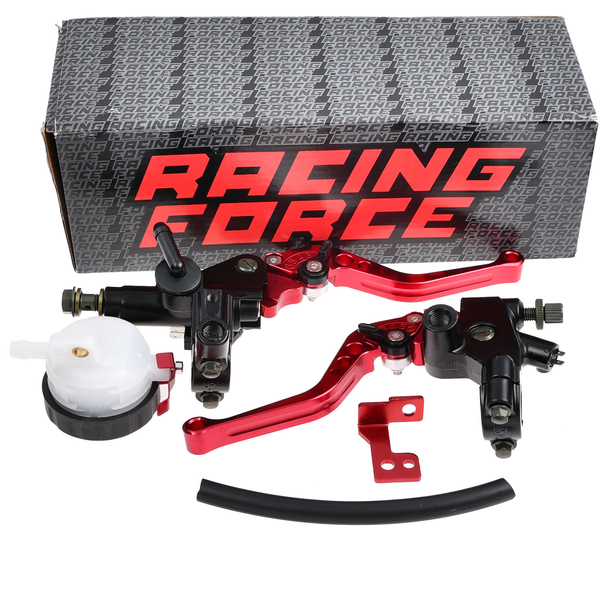 Dźwignie klamki hamulca sprzęgła czerwone pompa RF