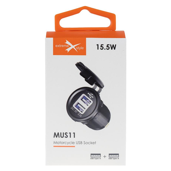 Motocyklowe samochodowe gniazdo zapalniczki ładowarka 2 x USB - 3.1 A