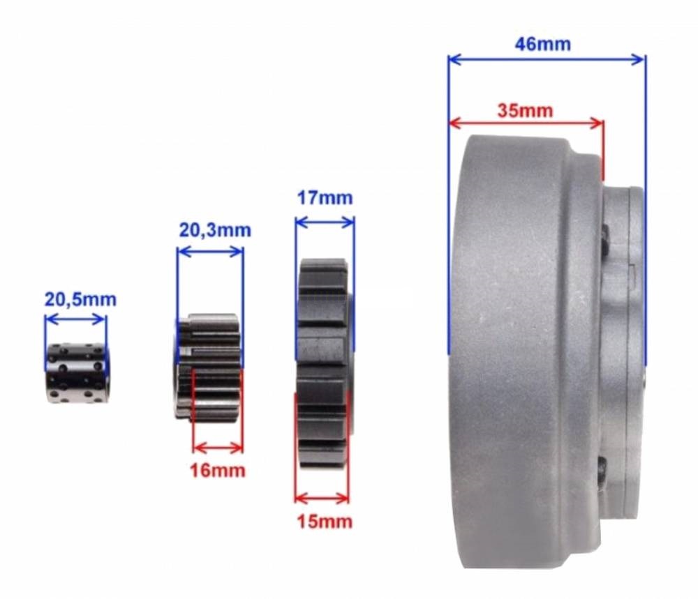 Sprzęgło silniki 154FMI Barton Junak Romet cross