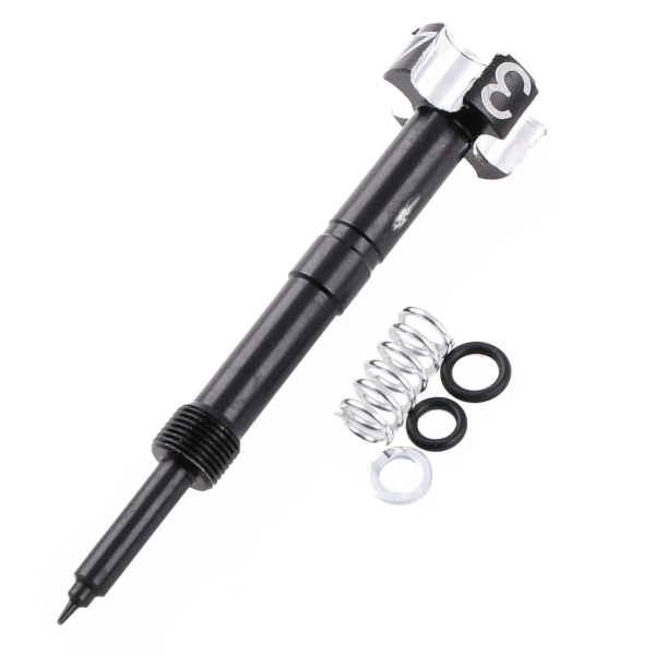 Śruba regulacji mieszanki gaźnika Keihin FCR czarna aluminiowa Racing Force