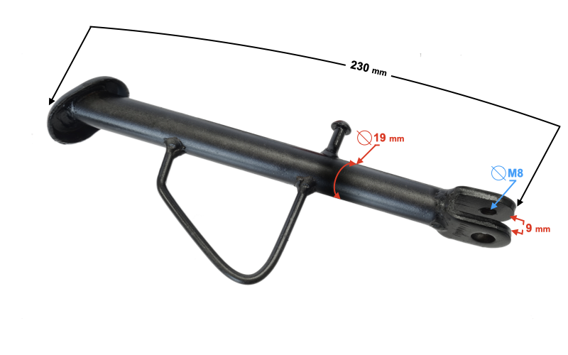Podpora stópka boczna Barton Scalpel