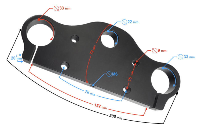 Półka zawieszenie przedniego do Minicrossa DB14