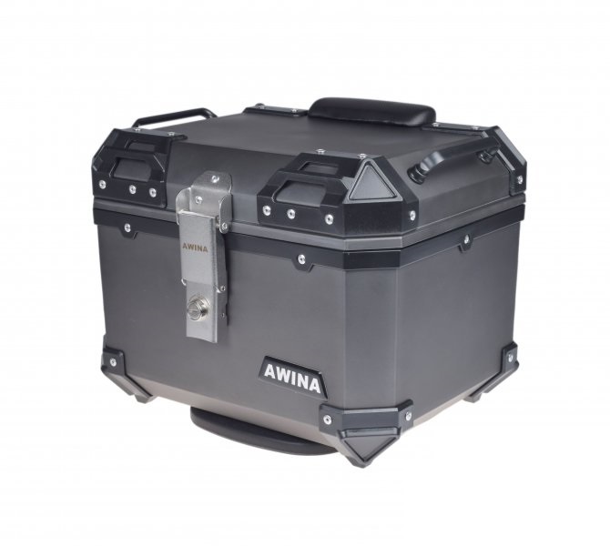Kufer centralny szary Awina 35l 40x36x32,5cm skuter motorower motocykl quad