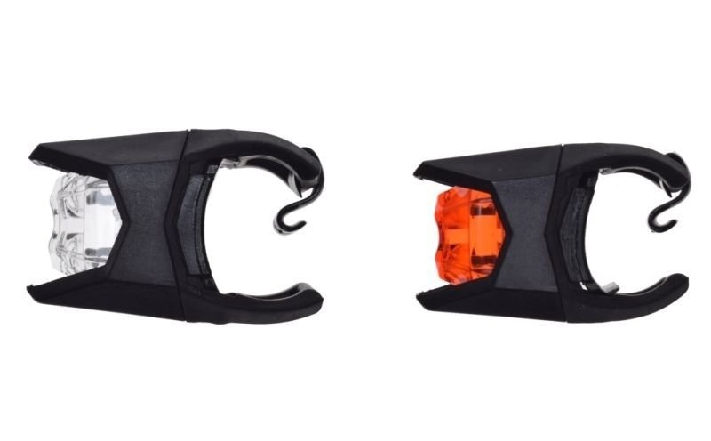 Lampa lampki rowerowe led przód tył silikon kpl.