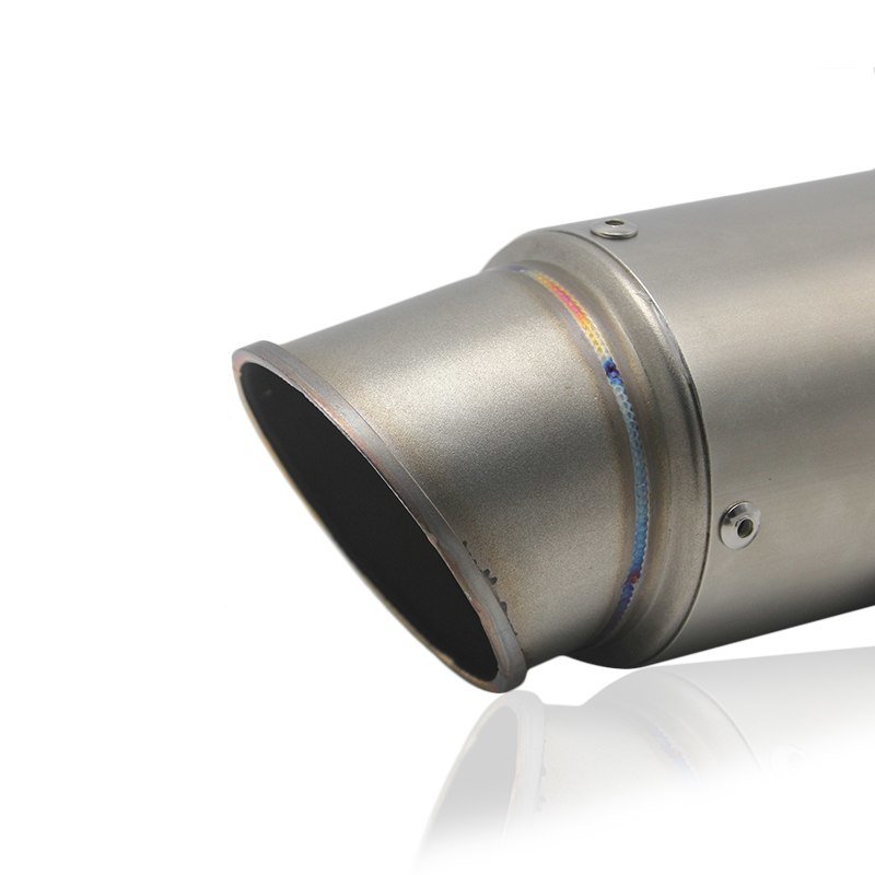 Końcówka Wydechu UNI ROUND SHORT Replika Srebrna