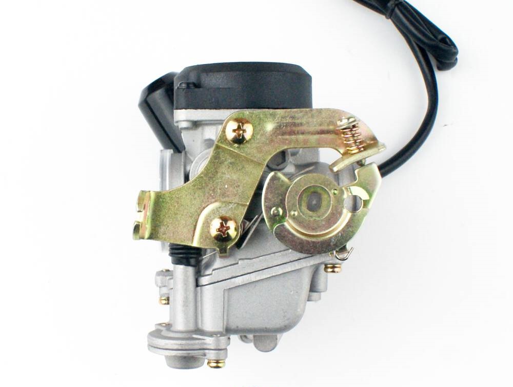 Gaźnik 4T GY6 50ccm pompka + plastikowa pokrywka