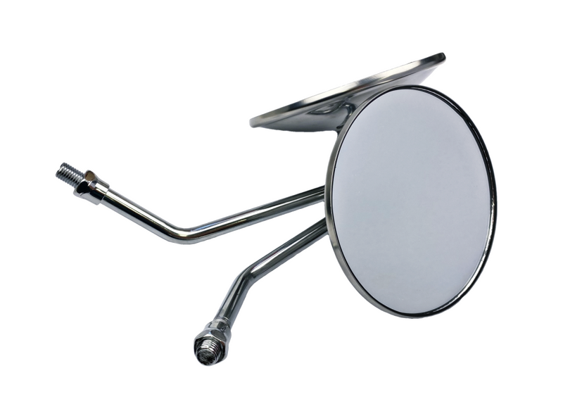 Lusterka motocyklowe okrągłe metal chrom M10 prawy 24cm