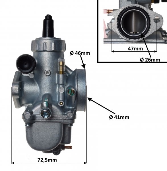 Gaźnik Cross 140 cm Pit Bike Dirt Bike 140ccm MRF YX140