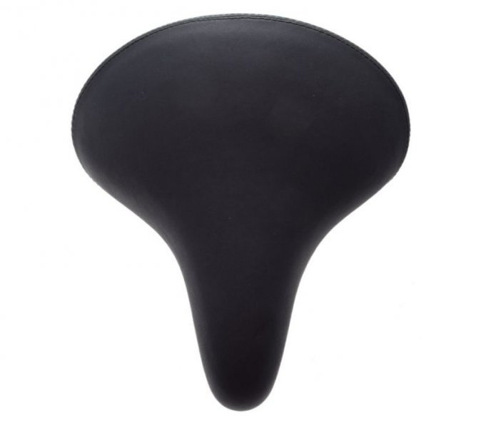 Siedzenie rowerowe duże na sprężynie czarne