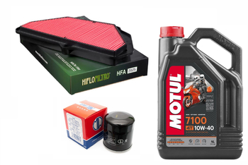Zestaw filtr powietrza oleju HF303 Motul 7100 10w40 Kawasaki ZX10R 19-25r