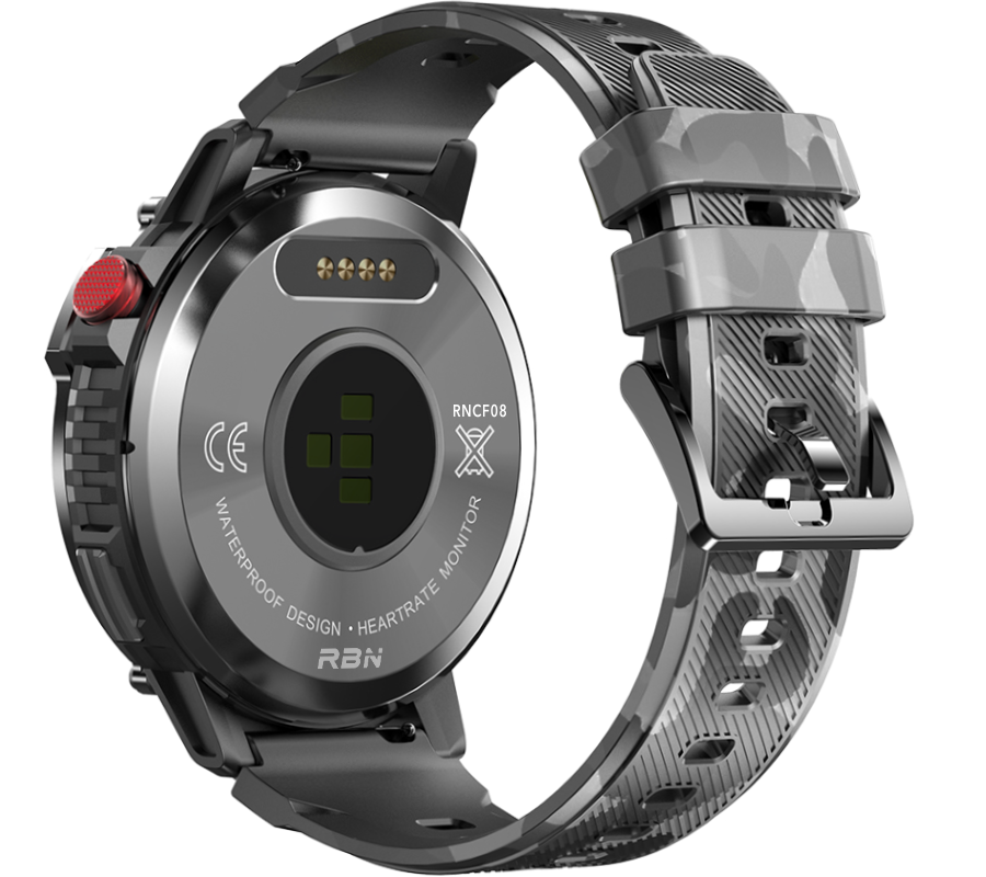 Smartwatch zegarek Rubicon męski RNCF08 czarny Bluetooth tryby sportowe SMS