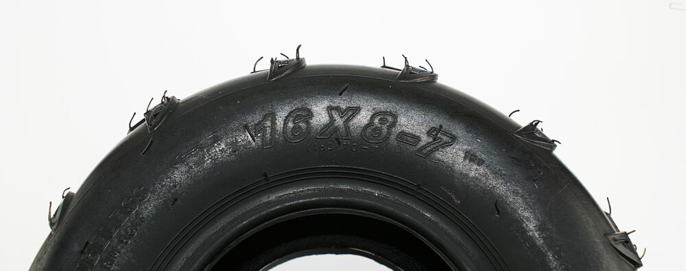 Opona 7 cali 16x8-7 (16x8.00-7) bezdętkowa 4 warstwy quad atv 110cc