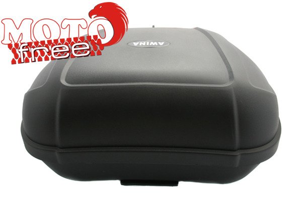 Kufer motocyklowy 48l czarny na 2 kaski duży 60x44x31,5cm