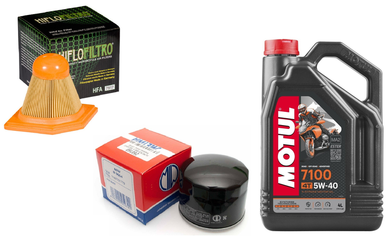 Filtr oleju HF160 powietrza olej Motul 7100 5w40 BMW K1300 R S GT 09-15r
