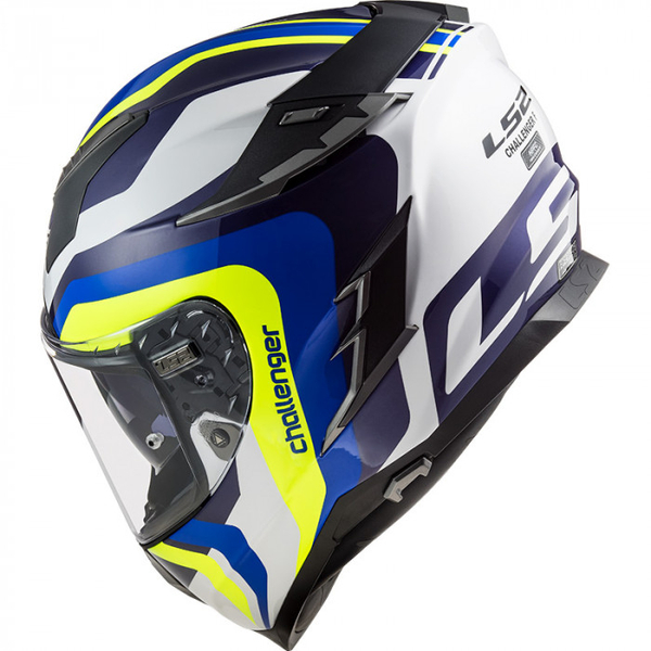 Kask LS2 FF327 CHALLENGER GALACTIC WHITE BLUE