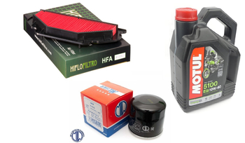 Filtr powietrza oleju HF204 Motul 5100 10w40 Kawasaki ZX-6RR 636 03-04