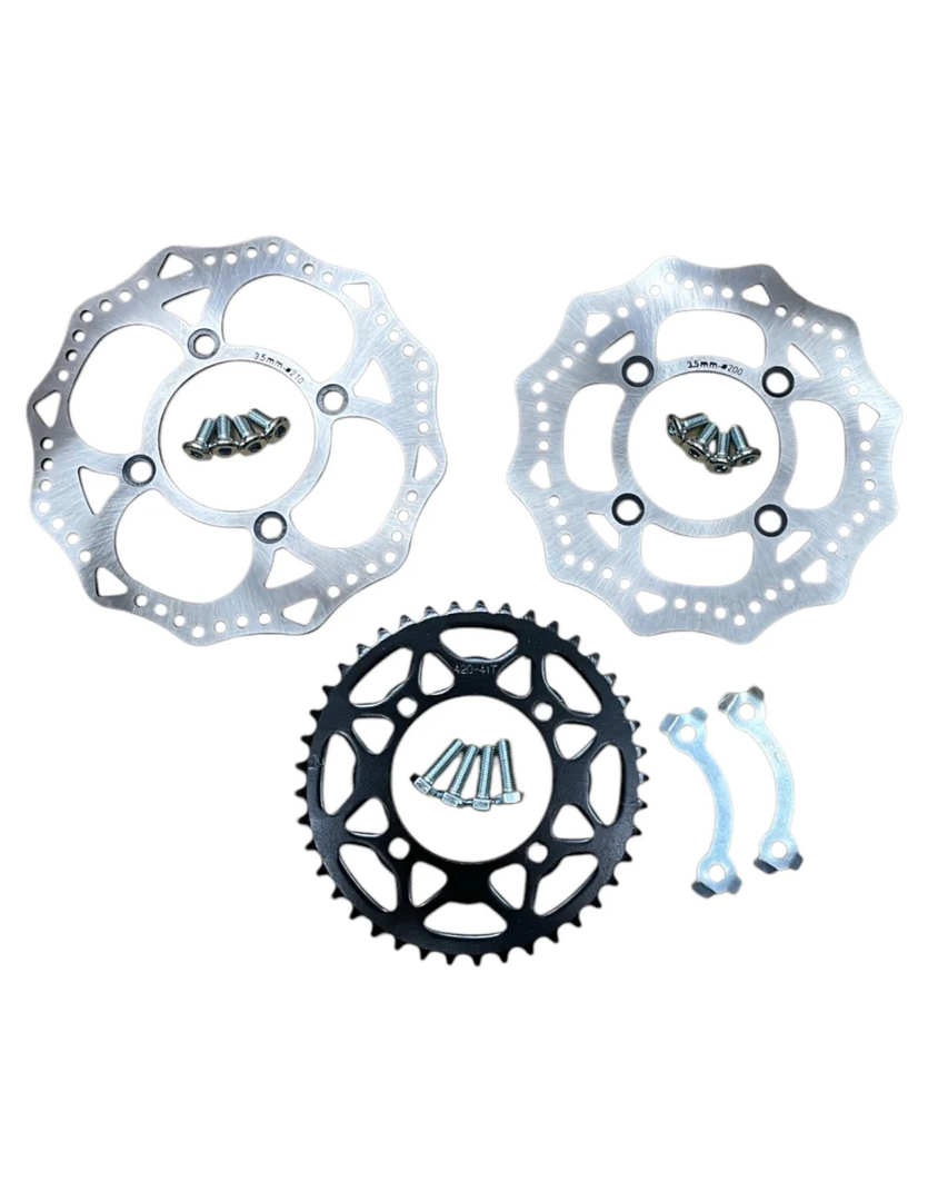 Koła 17/14 przód tył Kenda aluminiowe komplet pitbike MRF Kayo Pitgang RXF