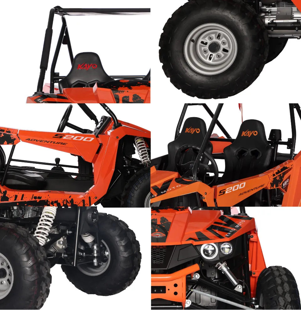 Buggy Kayo S200 4T CVT z biegiem wstecznym dwuosobowy klatka hak