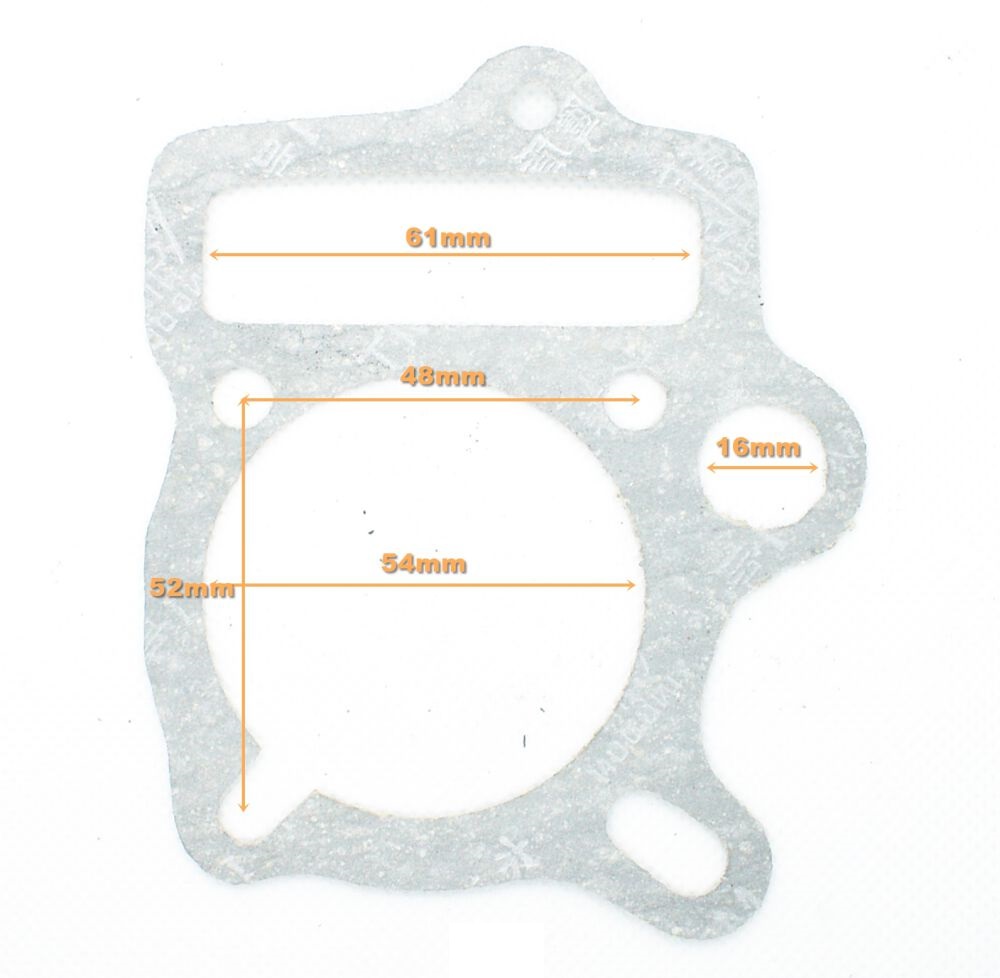 Uszczelki głowicy cylindra rury wydechowej minichopper 139FMB 4T 70cc 47mm
