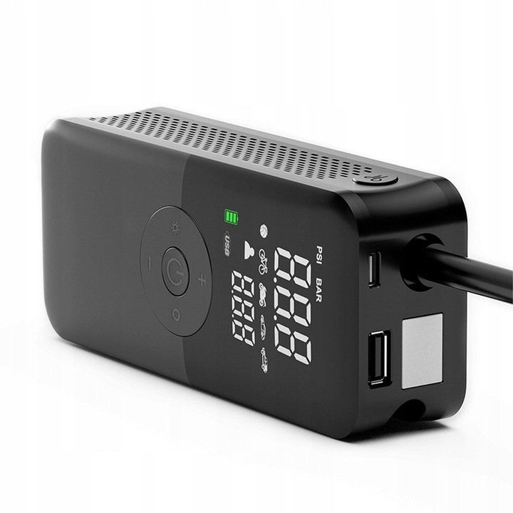 Kompresor akumulatorowy samochodowy rowerowy pompka