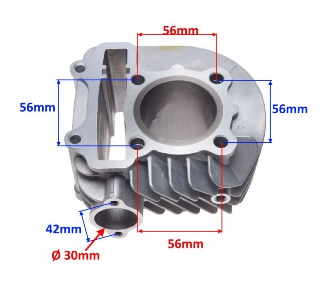 Cylinder 52,40mm 125ccm GY6 4T 152QMI-E4