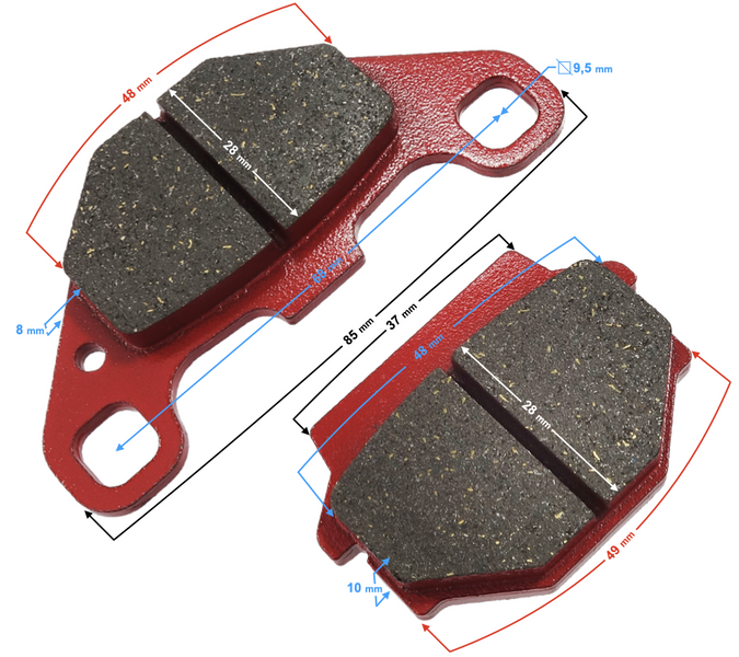 Klocki hamulcowe przód Bashan 250 Eagle Shineray