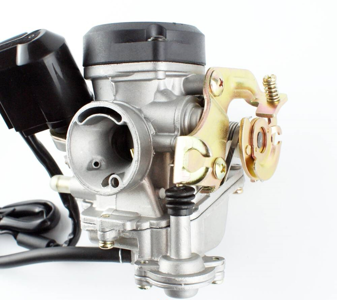 Gaźnik 4T GY6 80cc pompka + plastikowa pokrywka