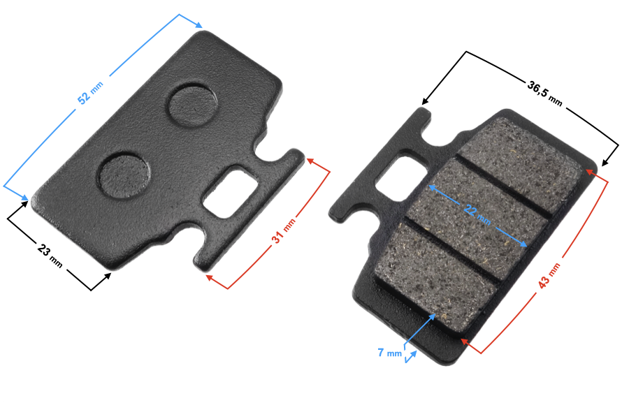 Klocki hamulcowe przód mini cross Barton DB14