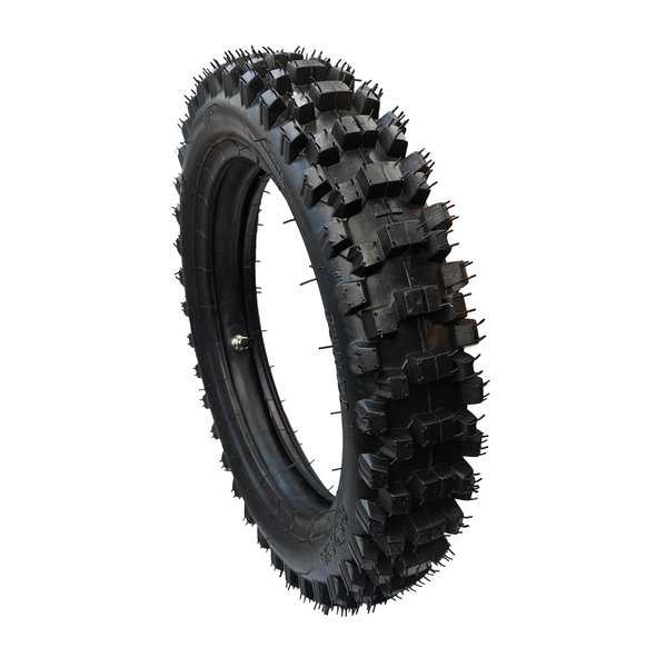 Opona 80/100-12 TT tył z dętką homologacja cross pitbike MRF Kayo YCF