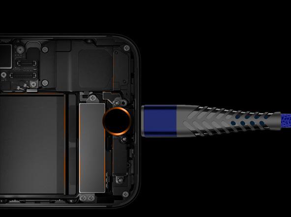 Wzmocniony kabel Spider USB typ-C 3m niebieski