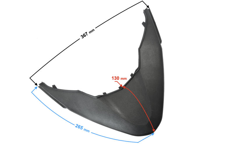 Obudowa listwa ochronna czarna Barton Scalpel