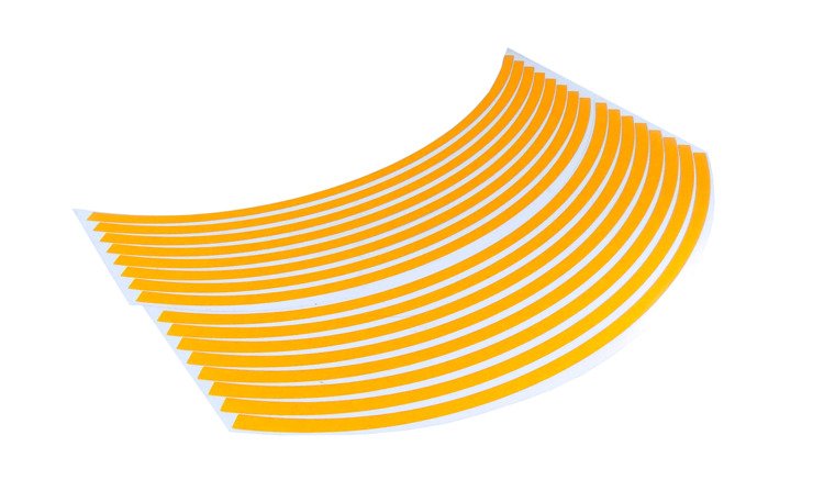 Naklejki na obręcze kół pasek 16 szt odblask