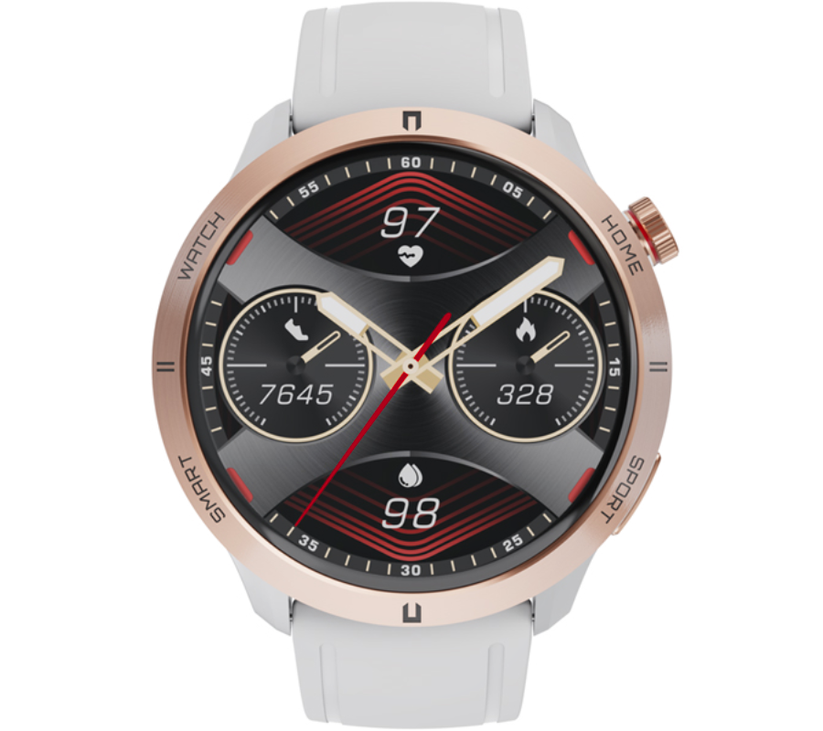 Smartwatch zegarek Rubicon damski męski RNCF14 szary tryby sportowe SMS kroki puls