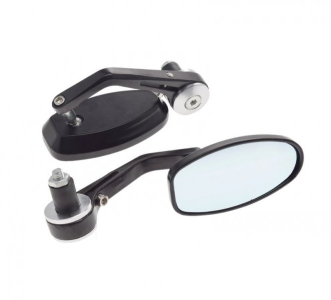 Lusterka w Kierownicę Uniwersalne Czarne M8