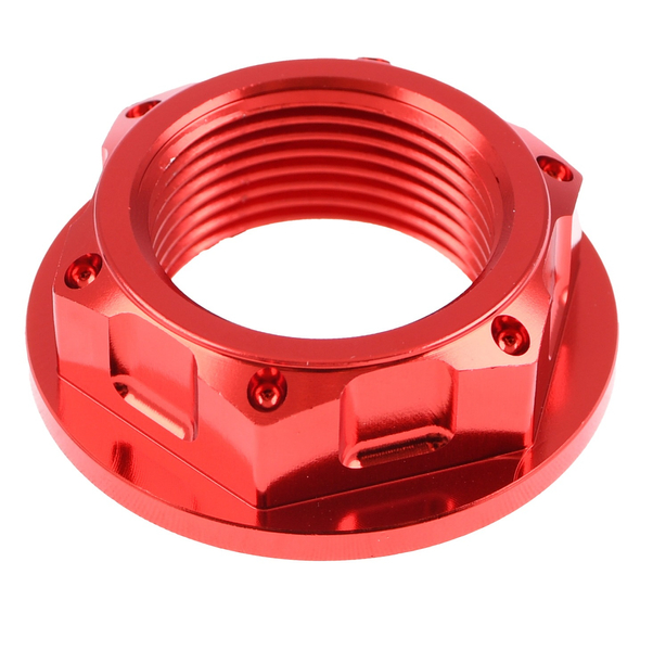 Nakrętka półki widelca M24x1,5 czerwona aluminiowa DPR Performance