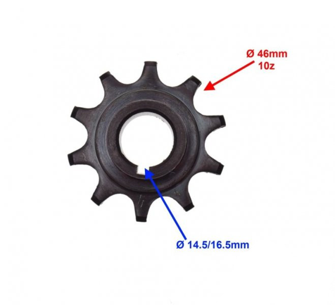 Zębatka zdawcza 10z 415 silnika rowerowego 50 ccm 2t