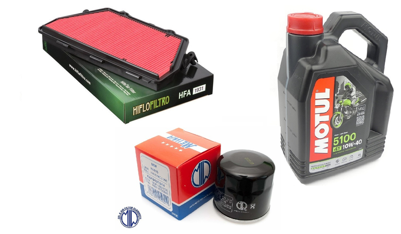 Zestaw filtr powietrza oleju olej 10w40 Motul Honda CBR 1000 RR RA S A SC57