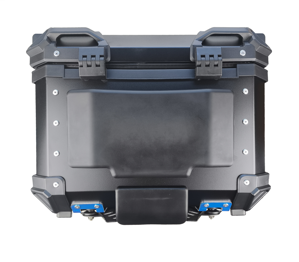 Kufer centralny aluminiowy czarny 45l odpinany wodoszczelny 42x32x33,5cm