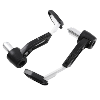 Handbary osłony dłoni kierownicy uniwersalne białe Racing Force