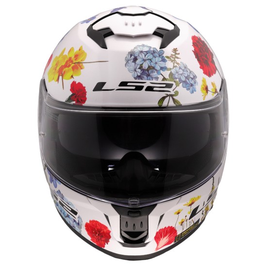 Kask integralny LS2 FF808 Stream II Flowers White homologacja ECE 22.06