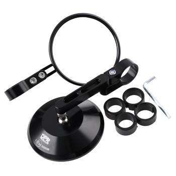 Lusterka dolne okrągłe czarne uniwersalne Evo V2 homologacja DPR Performance