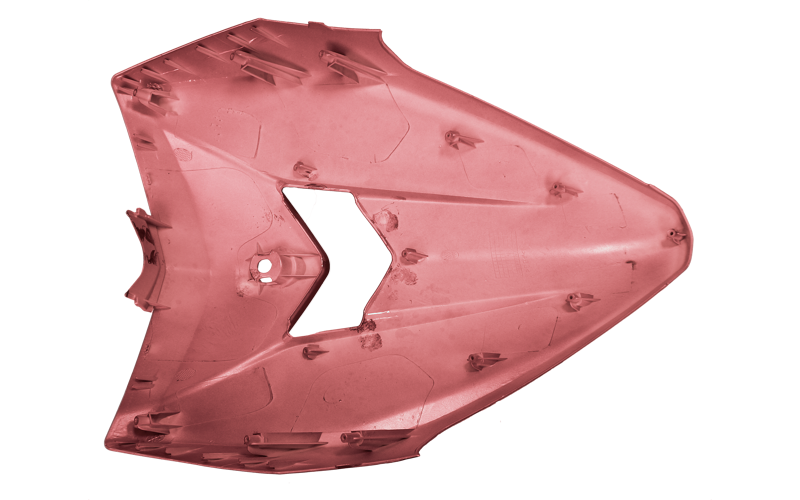 Obudowa owiewka przednia czerwona skuter Barton Scalpel