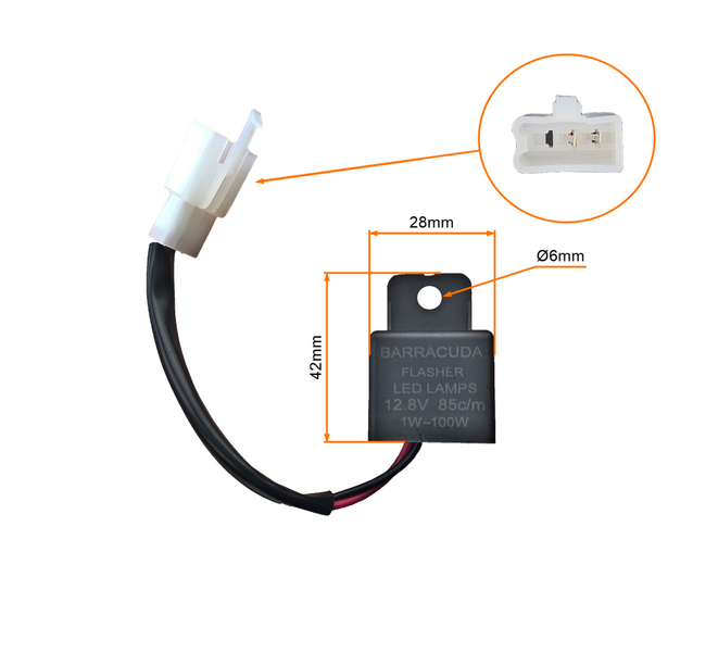 Przerywacz kierunkowskazów LED 12V DC&AC 100W max skuter motocykl quad