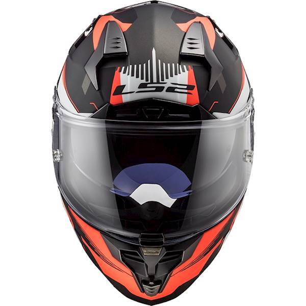 Kask ls2 ff327 challenger squadron matt orange