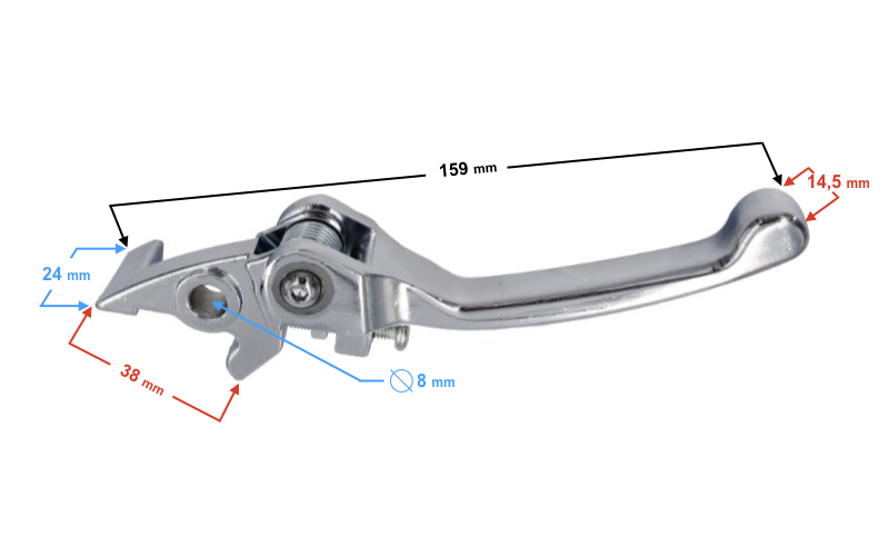 Dzwignia hamulca niełamka CROSS MRF PITBIKE LONCIN PITGANG KXD CRF