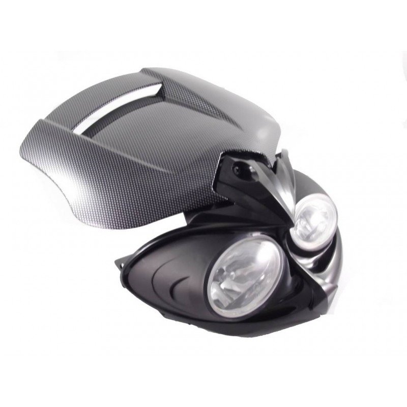 Owiewka przód z reflektorem soczewkowym ec carbon